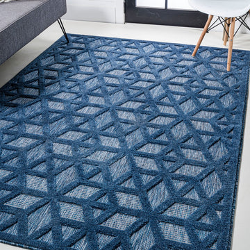 Talaia Neutral Geometric Indoor/outdoor Area Rug